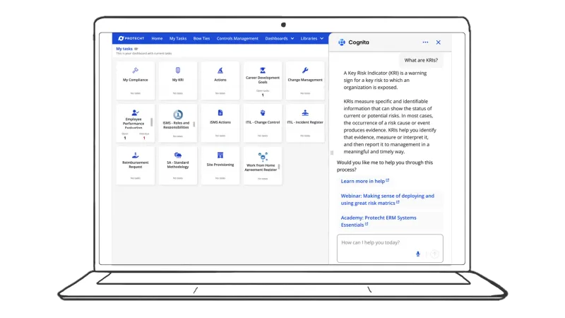 AI assistant for enterprise risk management blog Cognita Protecht